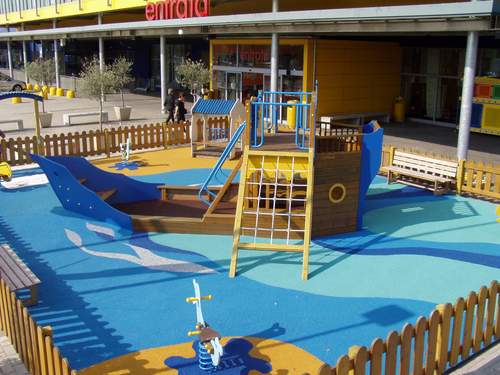 Pavimento antitrauma in gomma colata - Playground for childrens